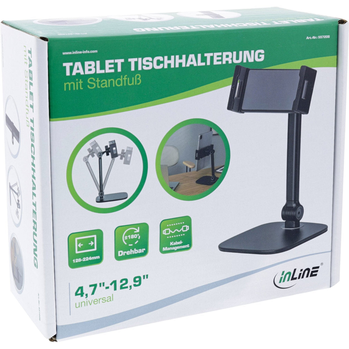 Soporte Inline 55720s Pasivo Tablet/Umpc Negro