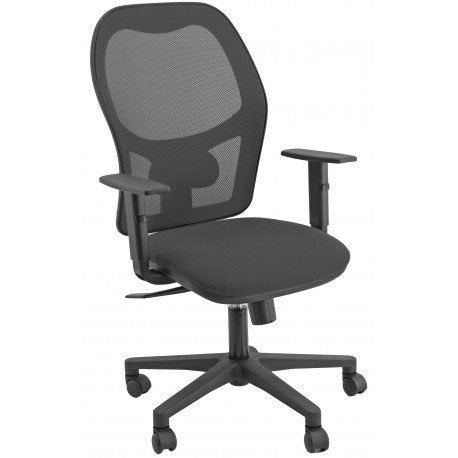 Unisit Silla Administrativa Sincro Hubble Reposabrazos Ajustables Negro
