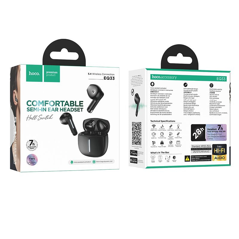 Hoco Earphones Eq33 Black Eq33.Bk