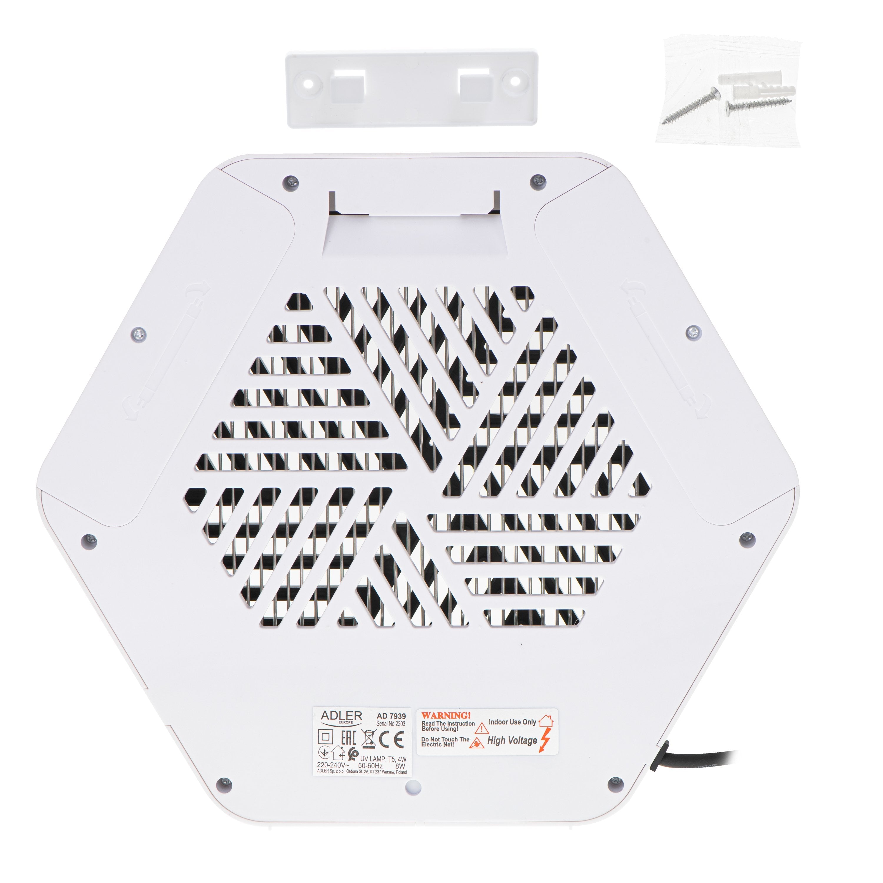 Lã¡Mpara Antimosquitos Adler Uv Ad 7939 8 W