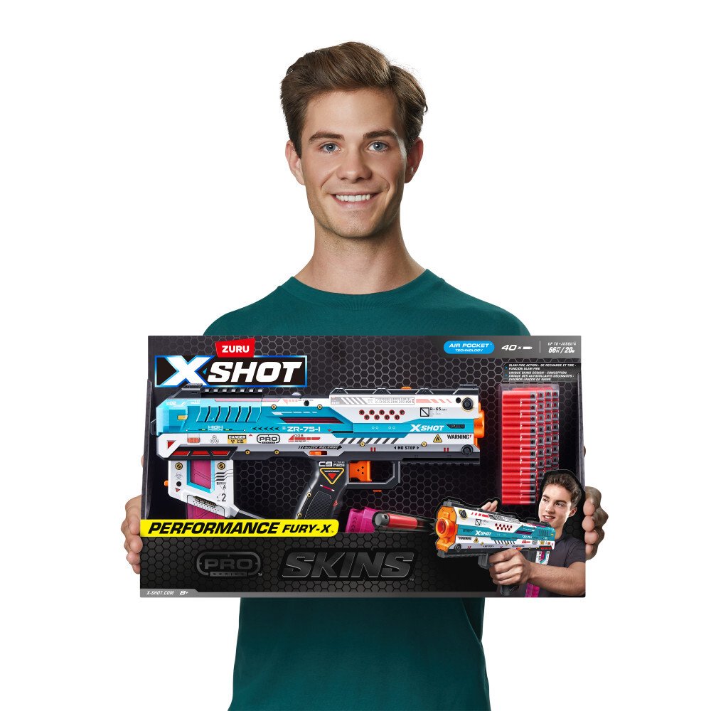 Zuru Xshot Skins Fury-X (Inkl. 40 Half-Darts) 36772