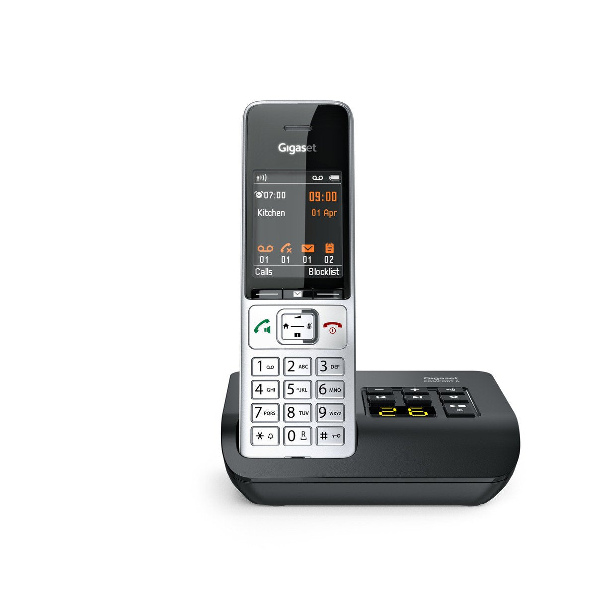 EAN 4250366866628 - Gigaset COMFORT 500A Teléfono DECT/analógico Identificador de llamadas Negro, Plata imagen 10
