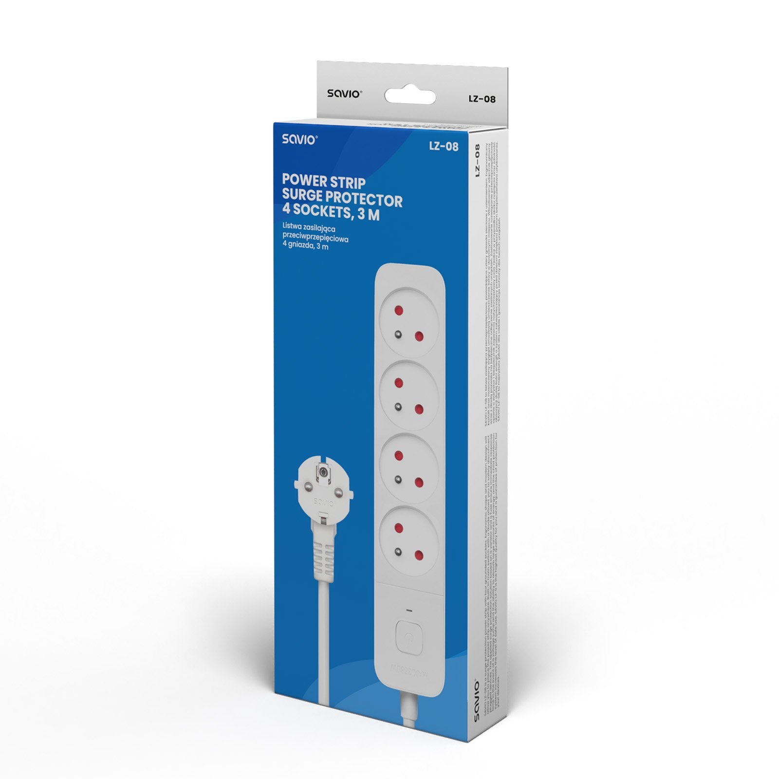 Power Strip 4-Way Savio