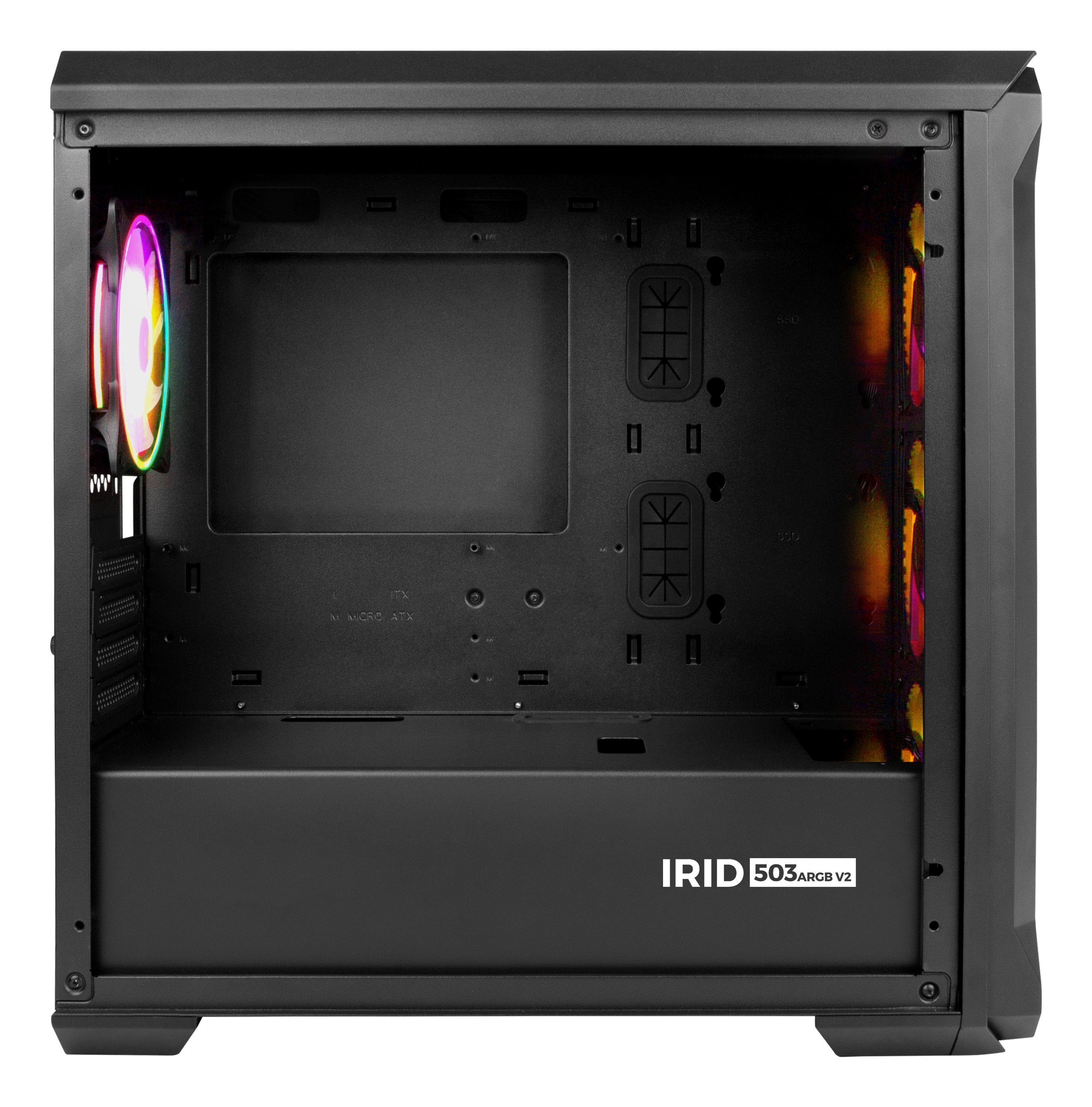 EAN 5901969425307 - GENESIS Irid 503 ARGB Micro Torre Negro, Transparente imagen 5