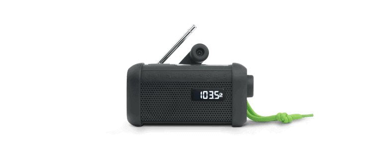 Radio Muse Portable Solar With Crank & Flashlight