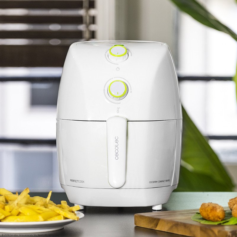 EAN 8435484030519 - Cecotec Cecofry Compact Rapid White Sencillo 1,5 L Independiente 900 W Freidora de aire caliente Blanco imagen 6