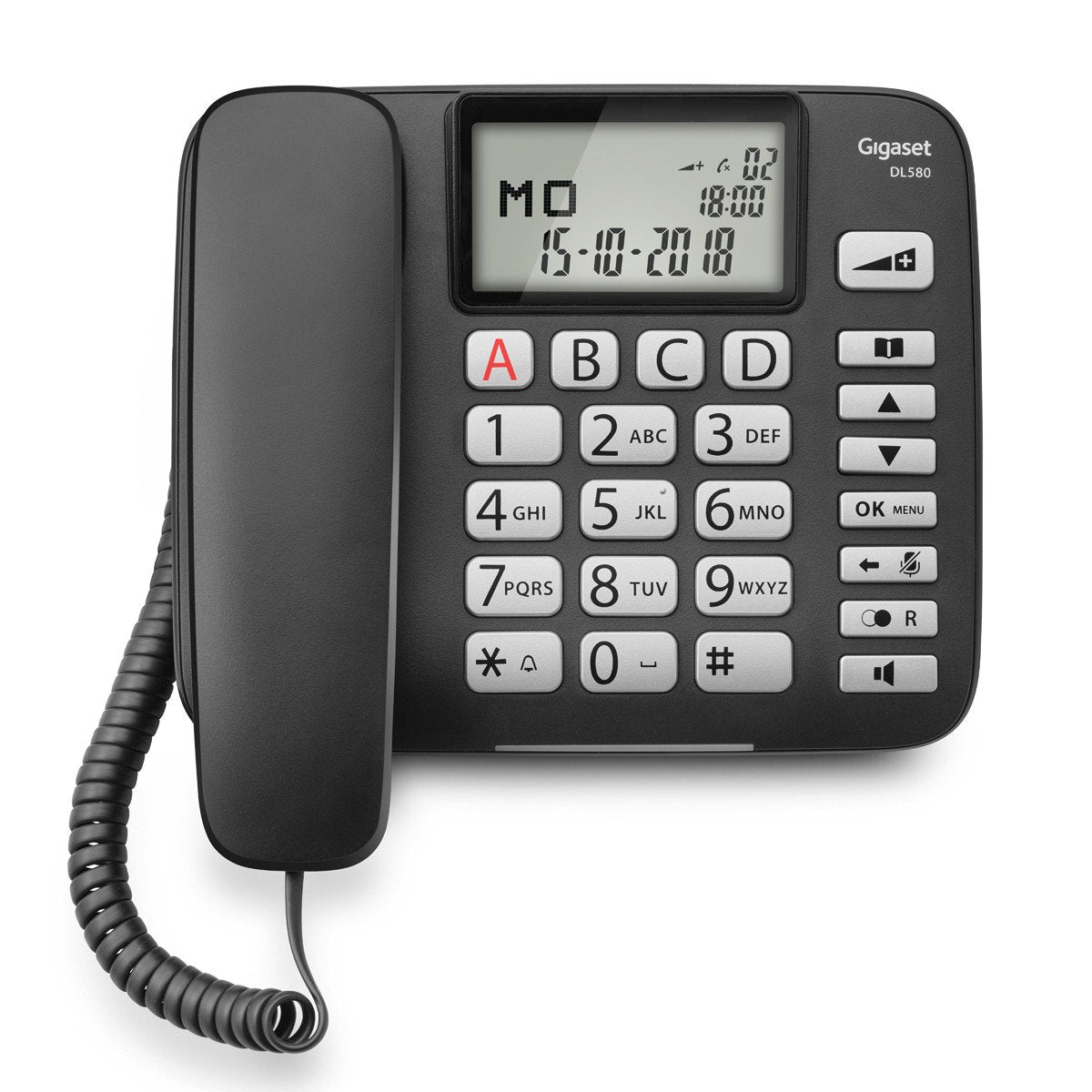 Gigaset Dl580 Grosstastentelefon - Negro