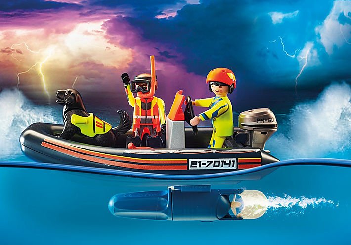 Playmobil 70141 City Action Socorro En El Mar: Rescate De Un Marinero Polar