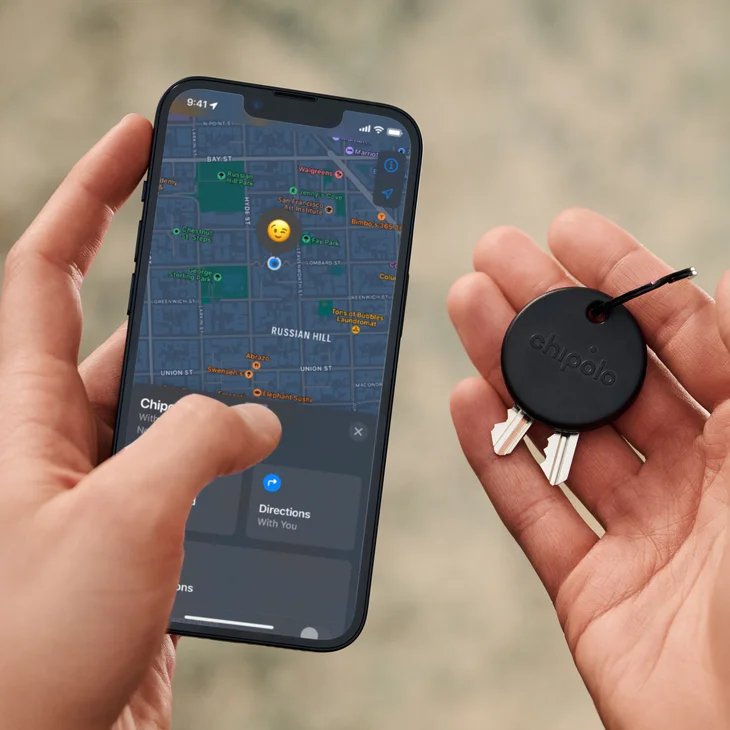 Chipolo Loop & Card Bundle Rechargeable Trackers Compatible With Apple Find My On Iphone