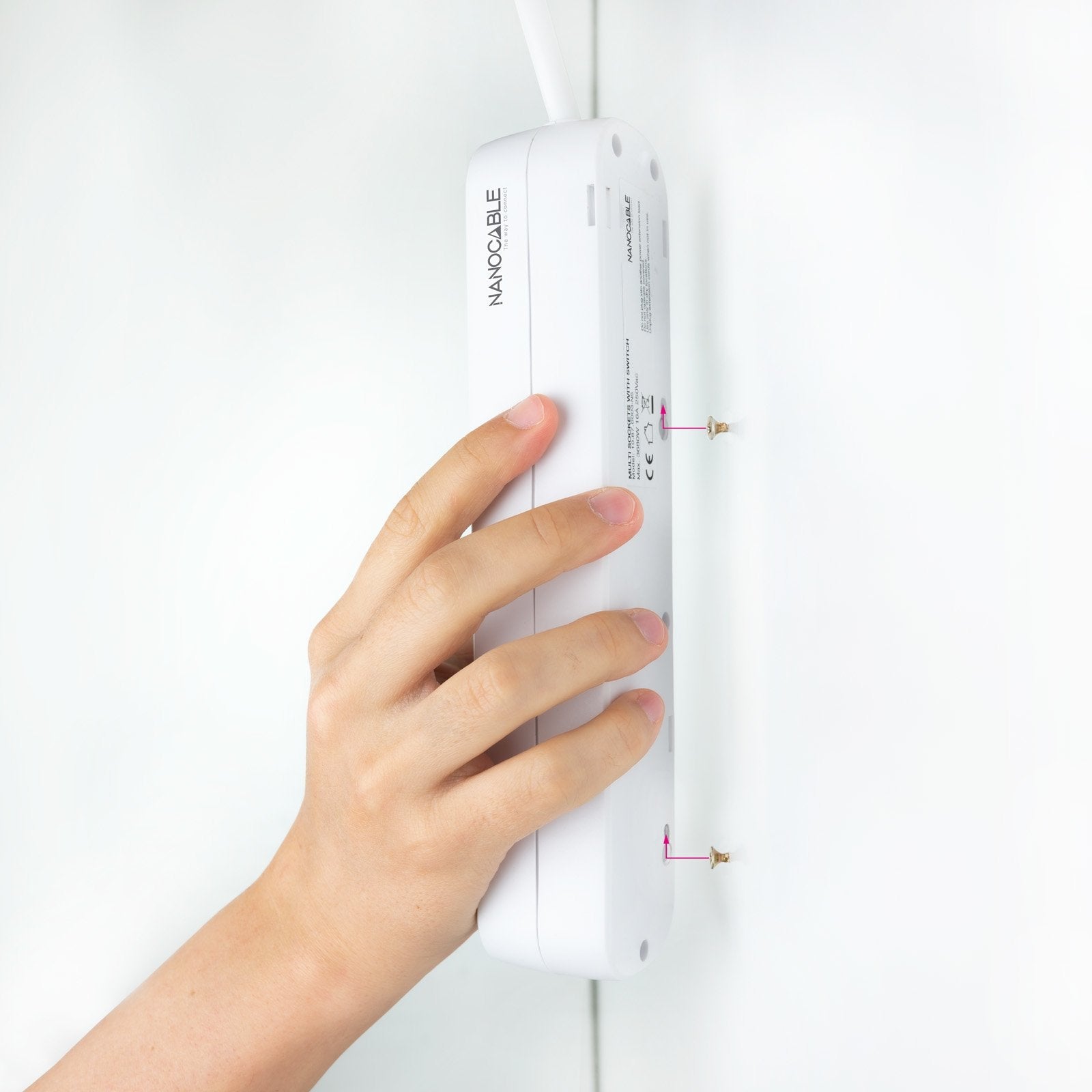 Nanocable Regleta 3 Tomas - 1.4m - Blanco