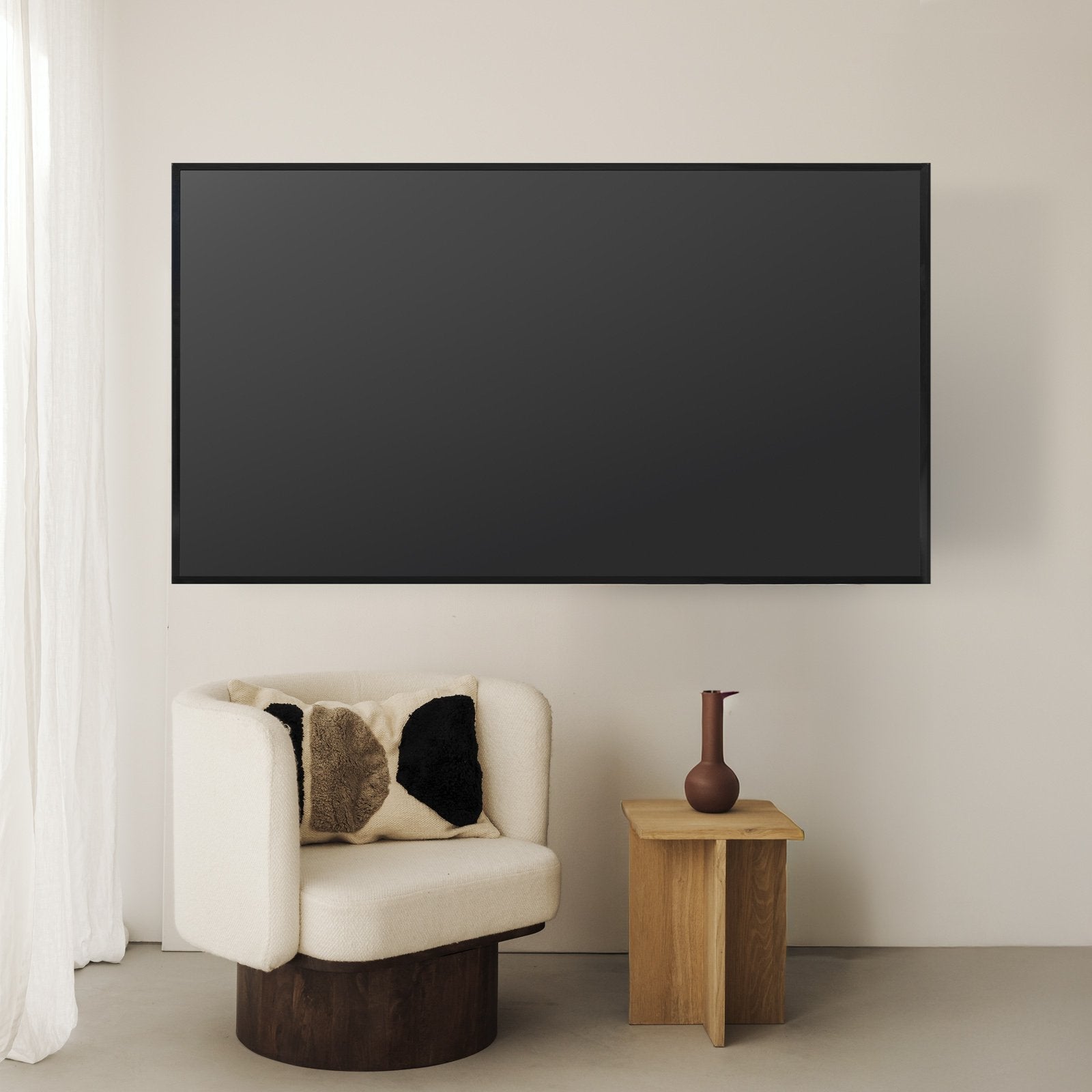 Soporte Fijo Pared Pantallas 37"-80", Negro
