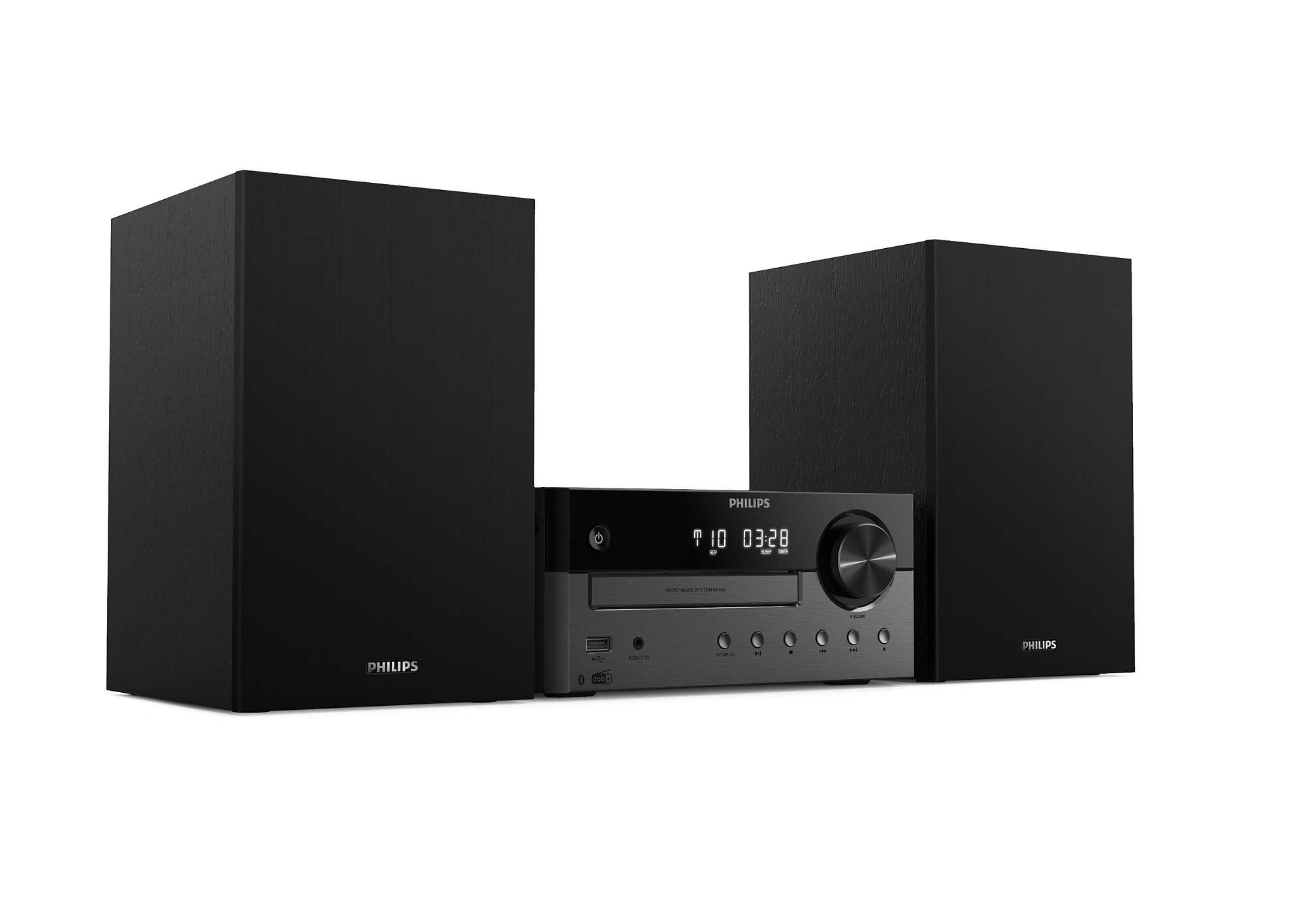 Philips Tam4505/12 Sistema De Audio Para El Hogar Microcadena De Música Para Uso Doméstico 60 W Negro, Gris