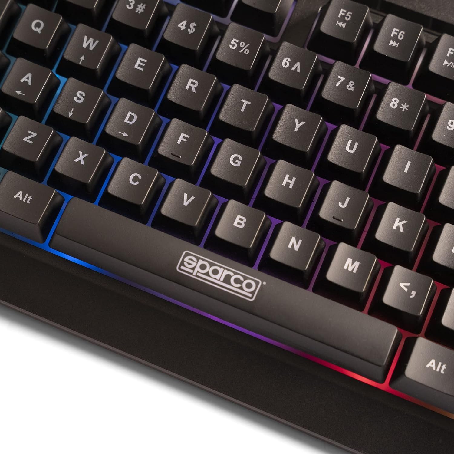 Teclado Español Sparco Spmemkeybesp Gaming Negro Qwerty Cable Usb