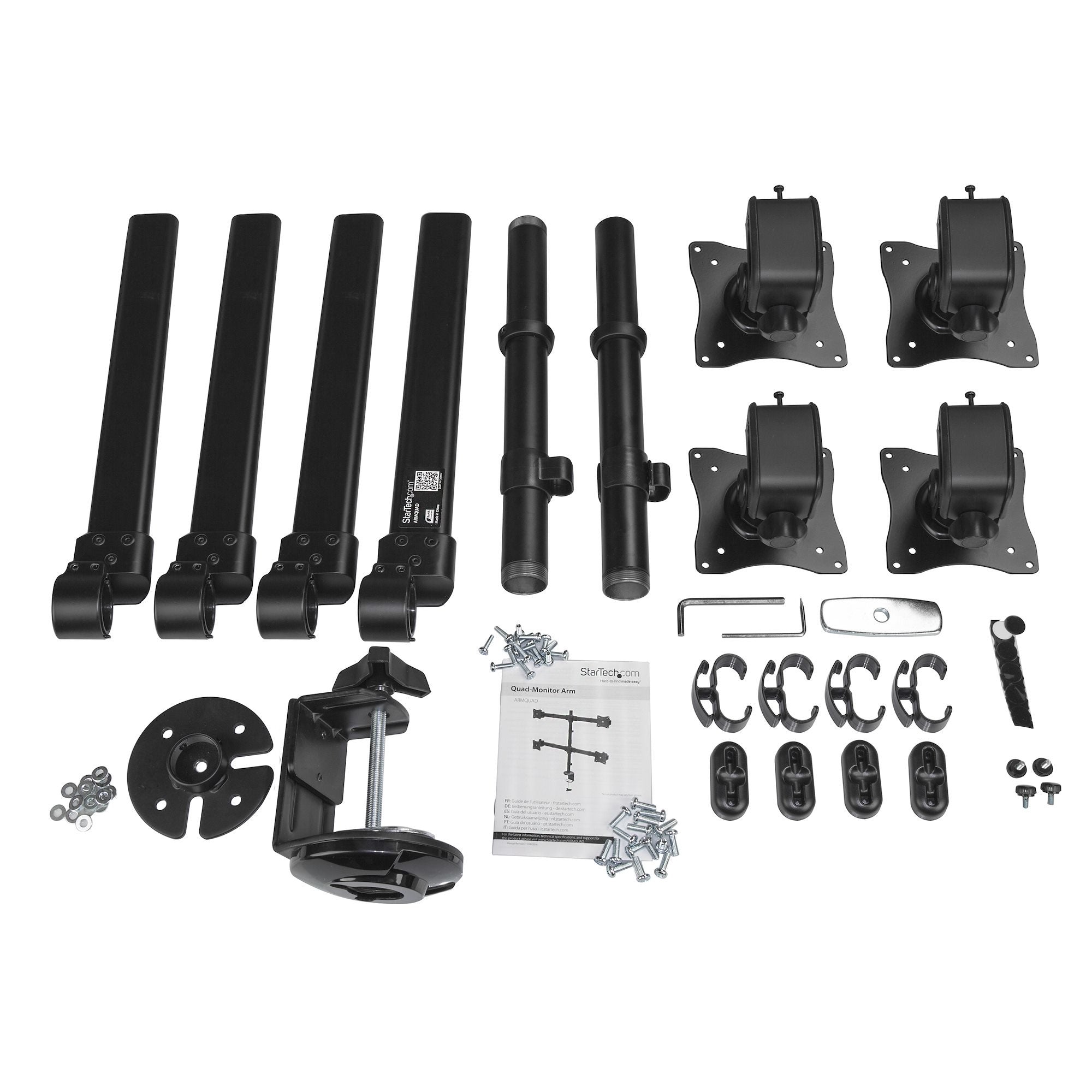 EAN 0065030867795 - StarTech.com ARMQUAD soporte para monitor 68,6 cm (27") Negro imagen 3