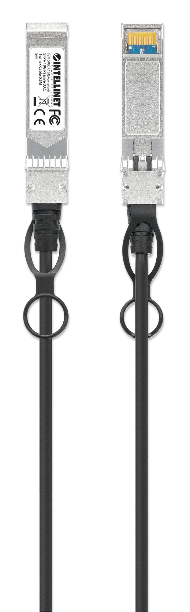 EAN 0766623508377 - Intellinet 508377 Cable de fibra óptica e InfiniBand 0,5 m SFP+ Negro, Plata imagen 4