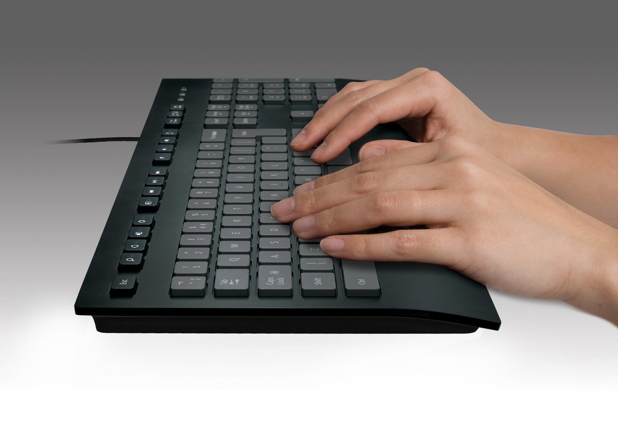 EAN 5099206046856 - Logitech K280E Pro f/ Business teclado Oficina USB QWERTY Internacional de EE.UU. Negro imagen 8