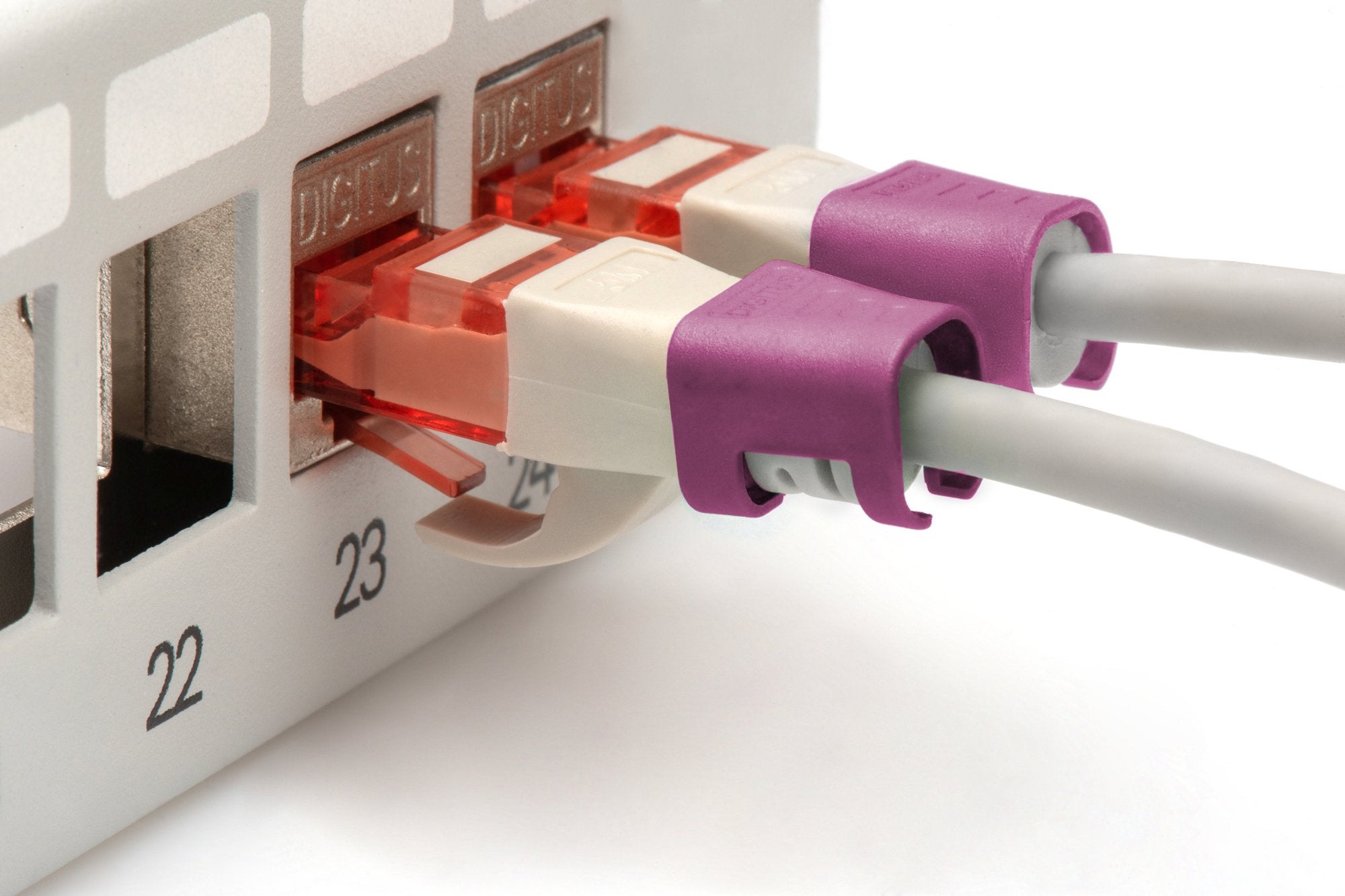 Digitus Farbclips Para Cable De Red - Magenta