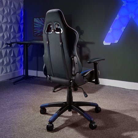 EAN 94338512465 - X Rocker 5124601 silla para videojuegos Butaca para jugar Asiento acolchado tapizado Negro, Azul imagen 6