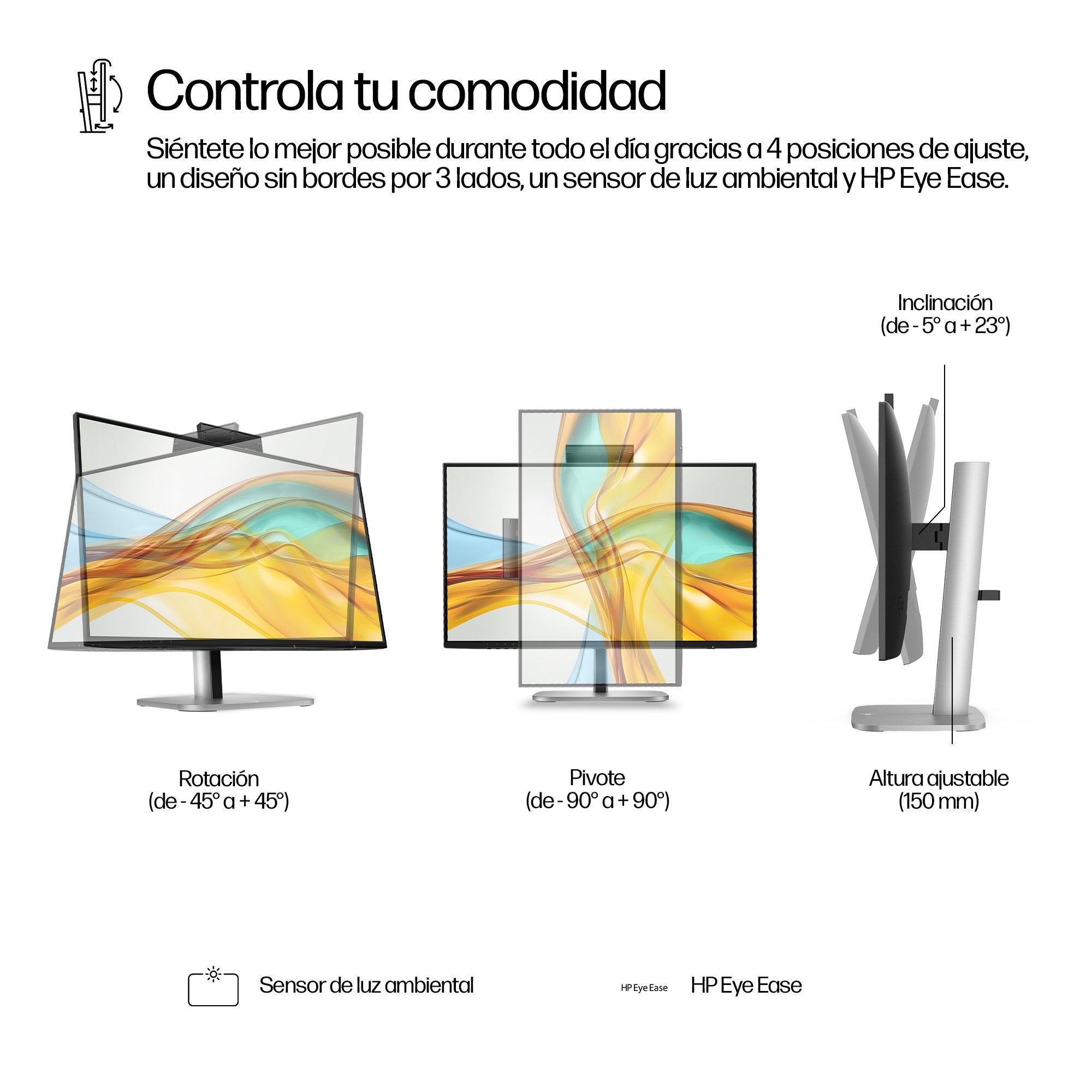 EAN 5715063749463 - HP Series 5 Pro 23.8 inch FHD USB-C Conferencing Monitor - 524pm pantalla para PC 60,5 cm (23.8") 1920 x  imagen 8