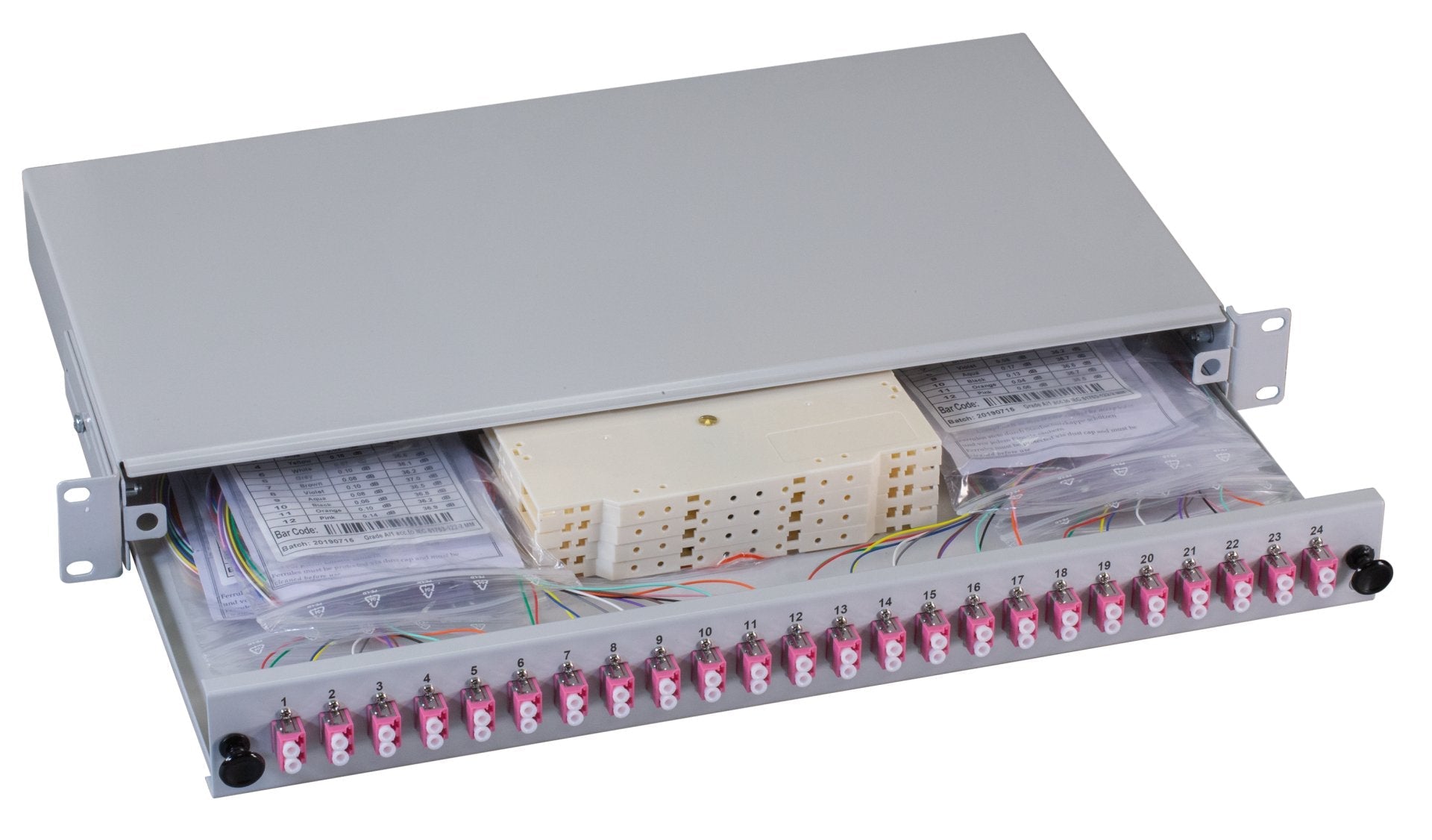 Efb Spleissbox Lc 50 125á Om4 Ausziehbar, 24pigtails 12 Kup