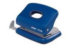 Rapid Fc20 Taladro Perforador - Hasta 20 Hojas - Facil Vaciado - Punzones 5.5mm - Color Azul