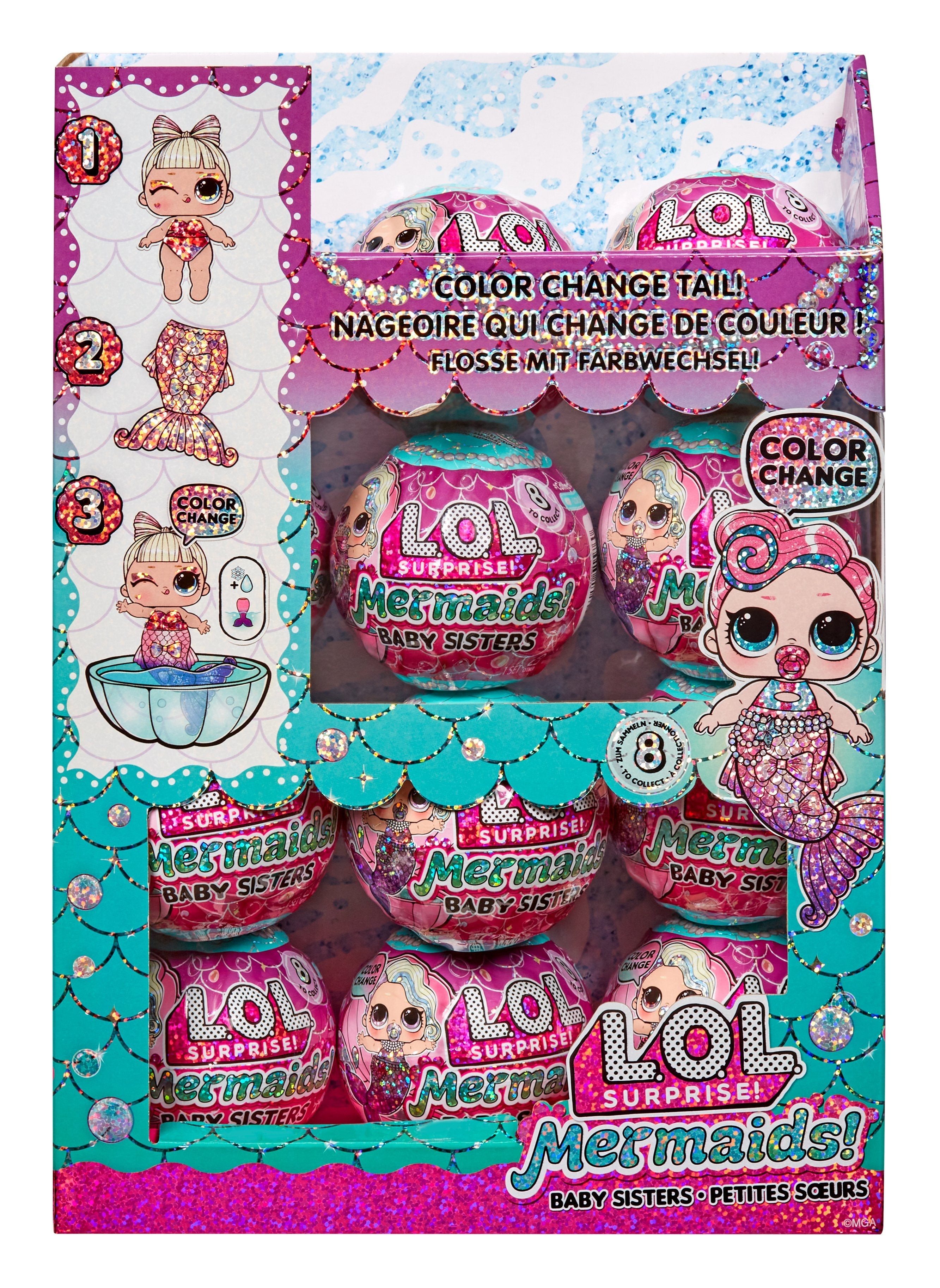 EAN 0035051515760 - L.O.L. Surprise! Mermaids! Baby Sisters with Color Tails imagen 15
