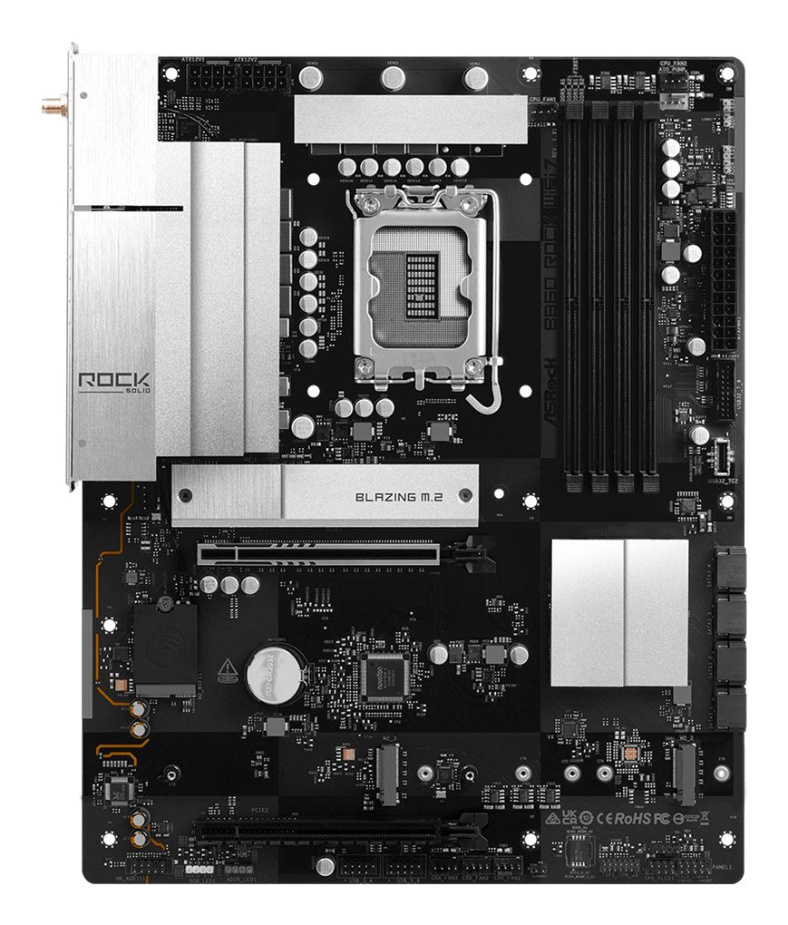 Mb Asrock Intel 1851 B860 Rock Wifi 7