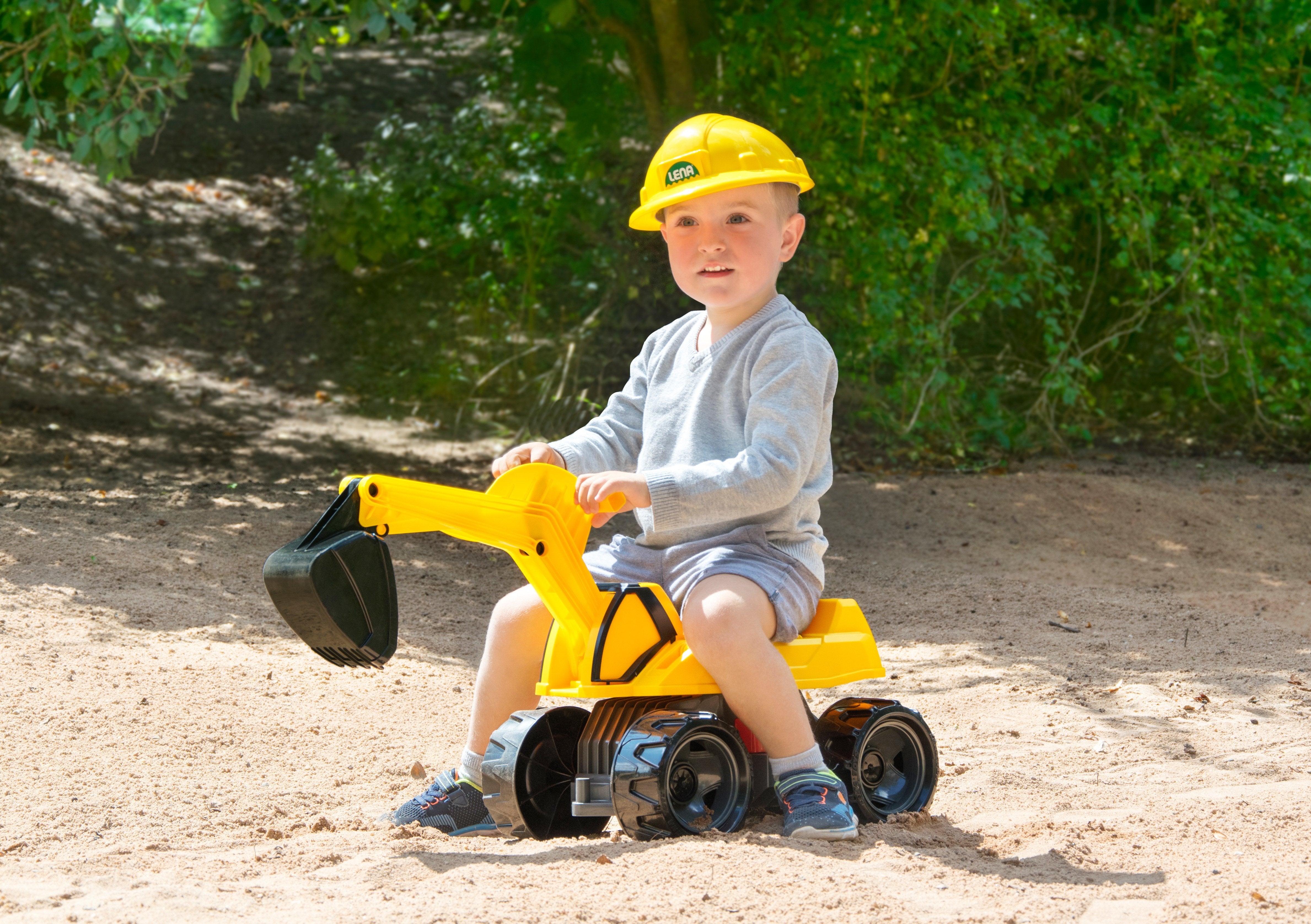 EAN 4006942850303 - Lena GIGA TRUCKS Excavator PRO Correpasillos con forma de excavadora imagen 4