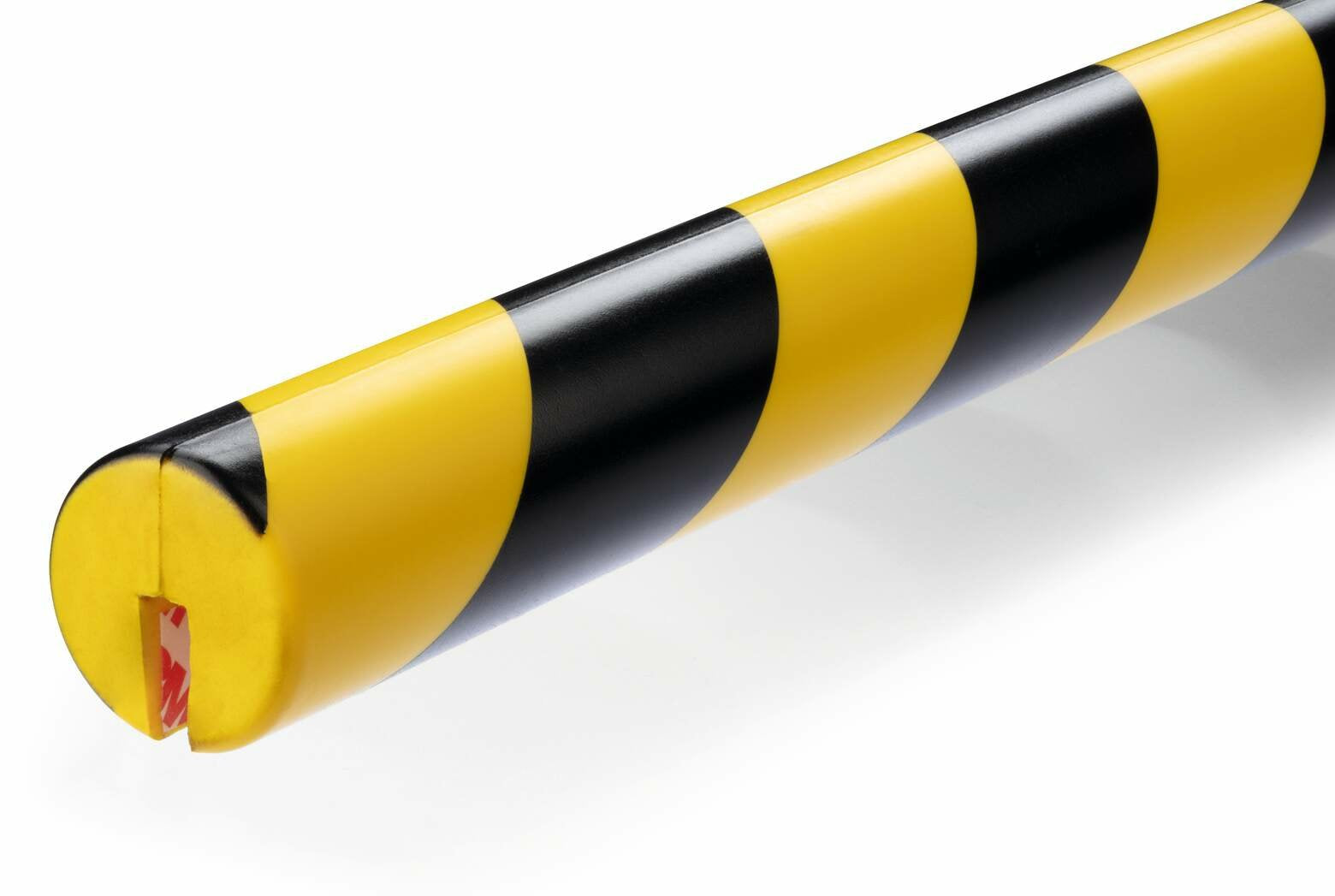 Perfil Protector De Bordes Durable E8r Amarillo Negro Autoadhesivo 1m