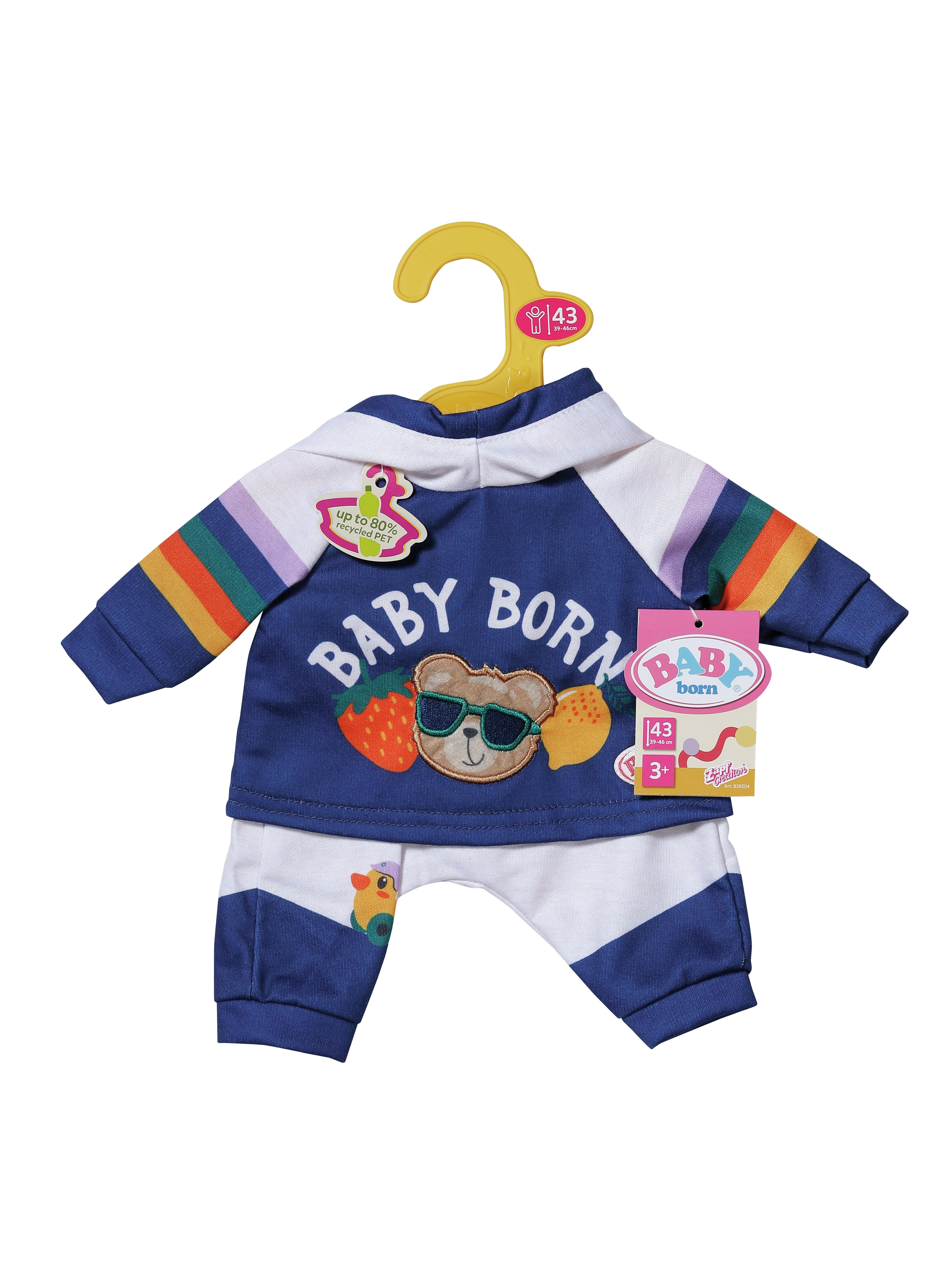 EAN 4001167838204 - BABY born Jogging Suit Navy 43cm Juego de ropita para muñeca imagen 2