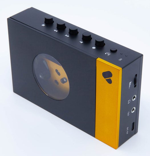 Wearerewind Amy Tragbarer Kassettenspieler Mit Bluetooth, Negro Yellow