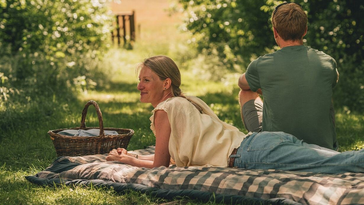 Saco De Dormir Outwell Camper Cremallera Izquierda Gris