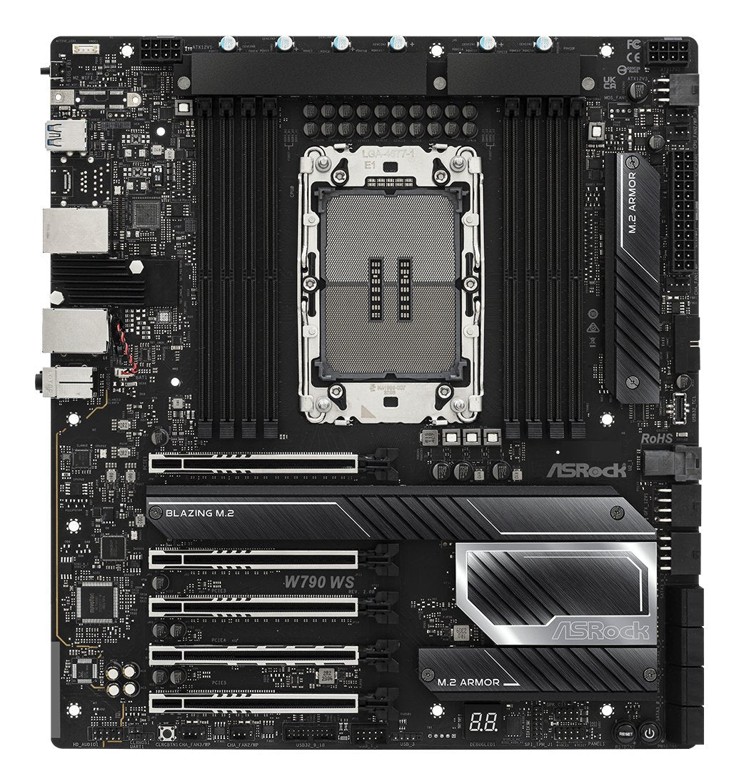 Asrock W790 Ws R2.0 Intel Xeon 8xddr5/Wifi/Bt/2x10gb Lan Lga Retail