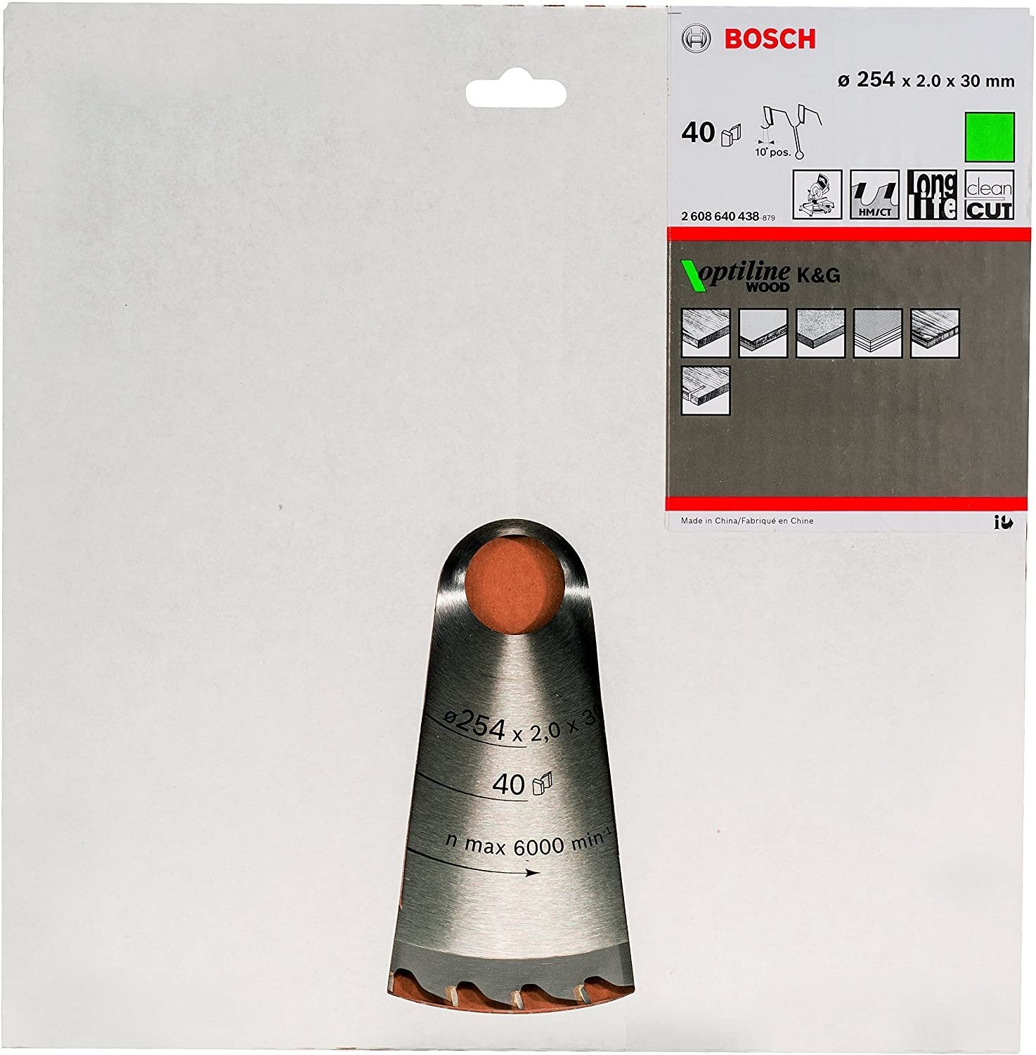 Bosch Hoja De Sierra Circular Optiline Wood 2608640438