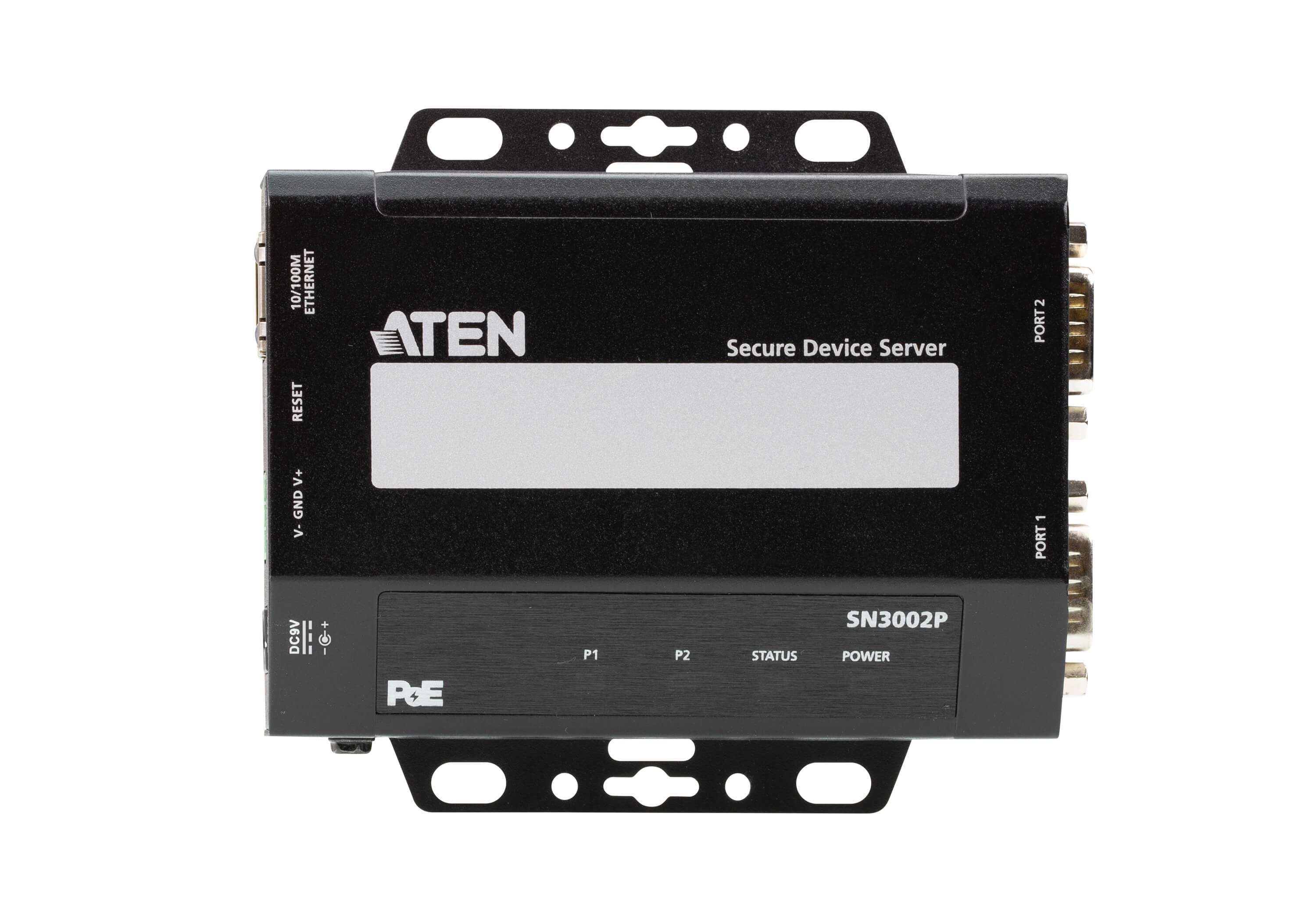 2-Port Rs-232 Secure Device Server Over Ethernet Transmission With Poe