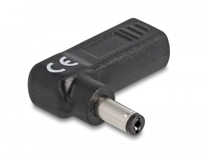 Delock Adapter Für Notebook Ladecable Usb Type-C Buchse Zu 5,5 X 2,1 Mm Stecker 90° Gewinkelt