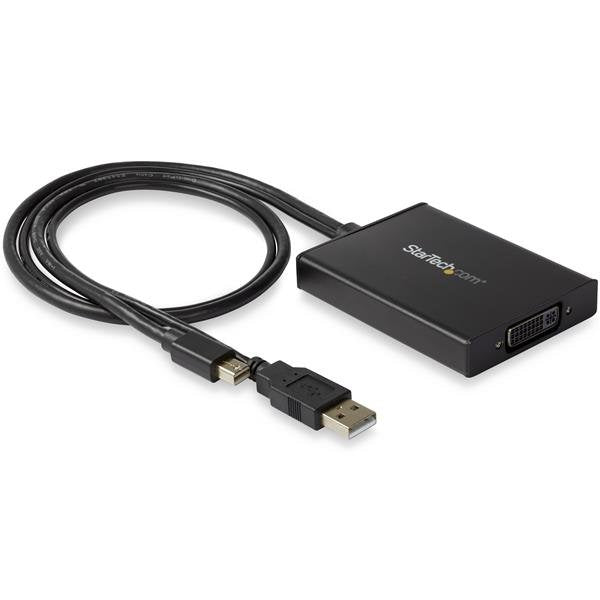 Startech.Com Adaptador Mini Displayport A Dvi De Enlace Doble - Alimentado Por Usb - Negro