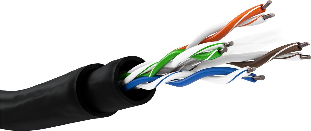 Juego De Cables De Red Para Exteriores Goobay Cat.6, U/Utp Negro, 305 Metros, Incluye Alicates Para Engarzar 94399