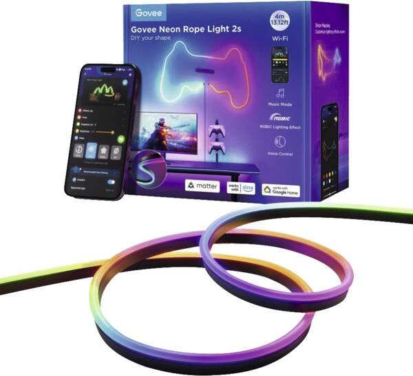 EAN 6974316999843 - Govee 120180 iluminación inteligente Luz de pared inteligente Wi-Fi/Bluetooth 48 W imagen 3