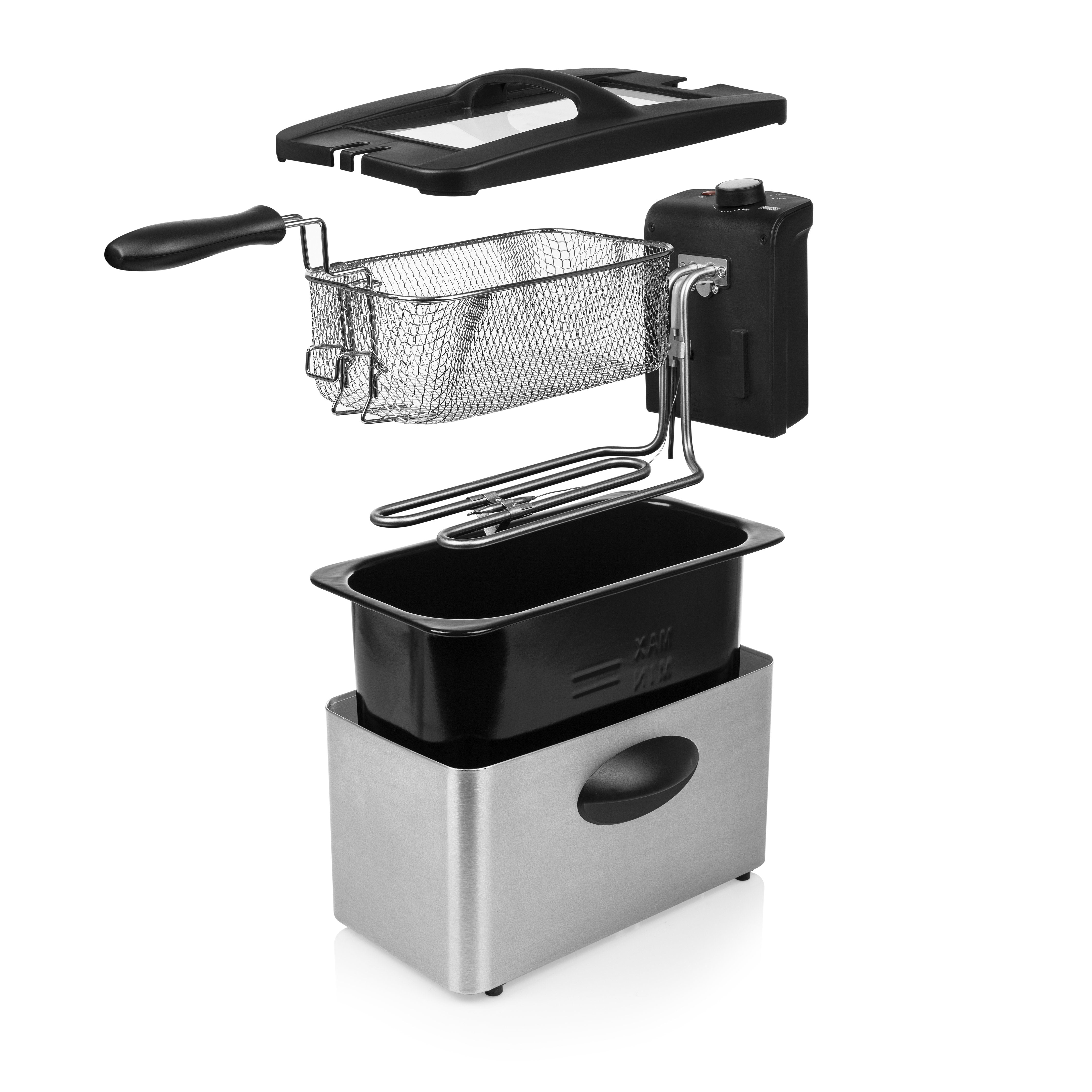 EAN 8713016082084 - Princess 182604 Sencillo 3 L Independiente 2000 W Negro, Acero inoxidable imagen 4