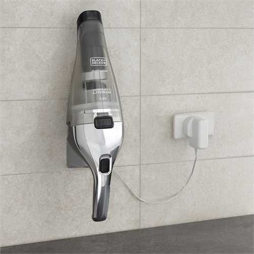 EAN 5035048698112 - Black & Decker NVC220WC-QW aspiradora de mano Cromo, Titanio, Transparente Sin bolsa imagen 5