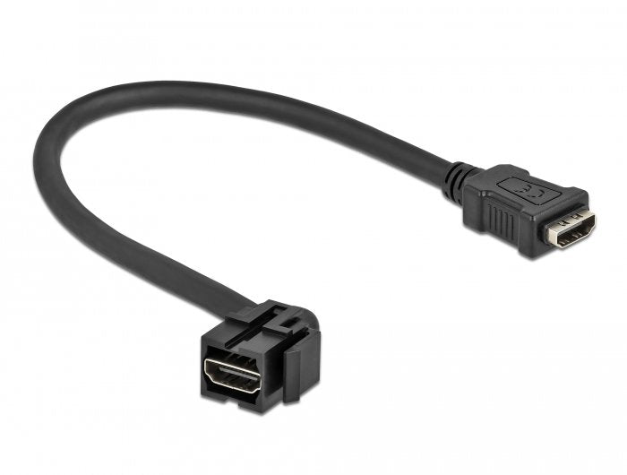 Delock Keystone Modul Hdmi Buchse 110 > Hdmi Buchse Mit Cable Schwarz