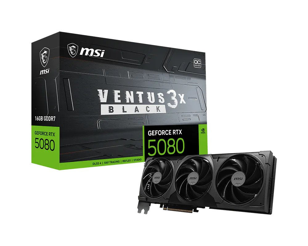 Tarjeta Grafica Msi Geforce Rtx 5080 16g Ventus 3x Oc Black