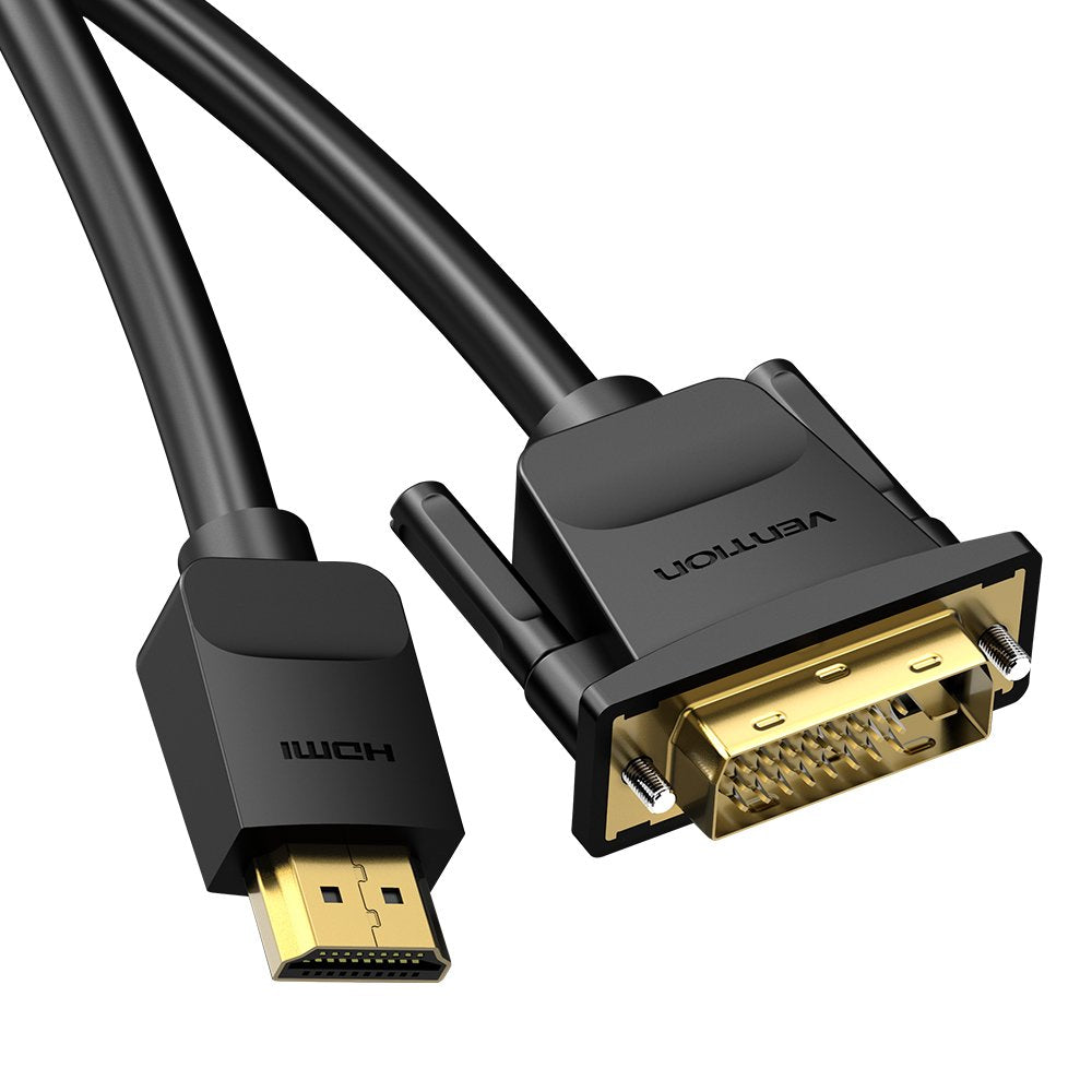 Cable Conversor Vention Abfbf Dvi Macho Hdmi Macho 1m Negro