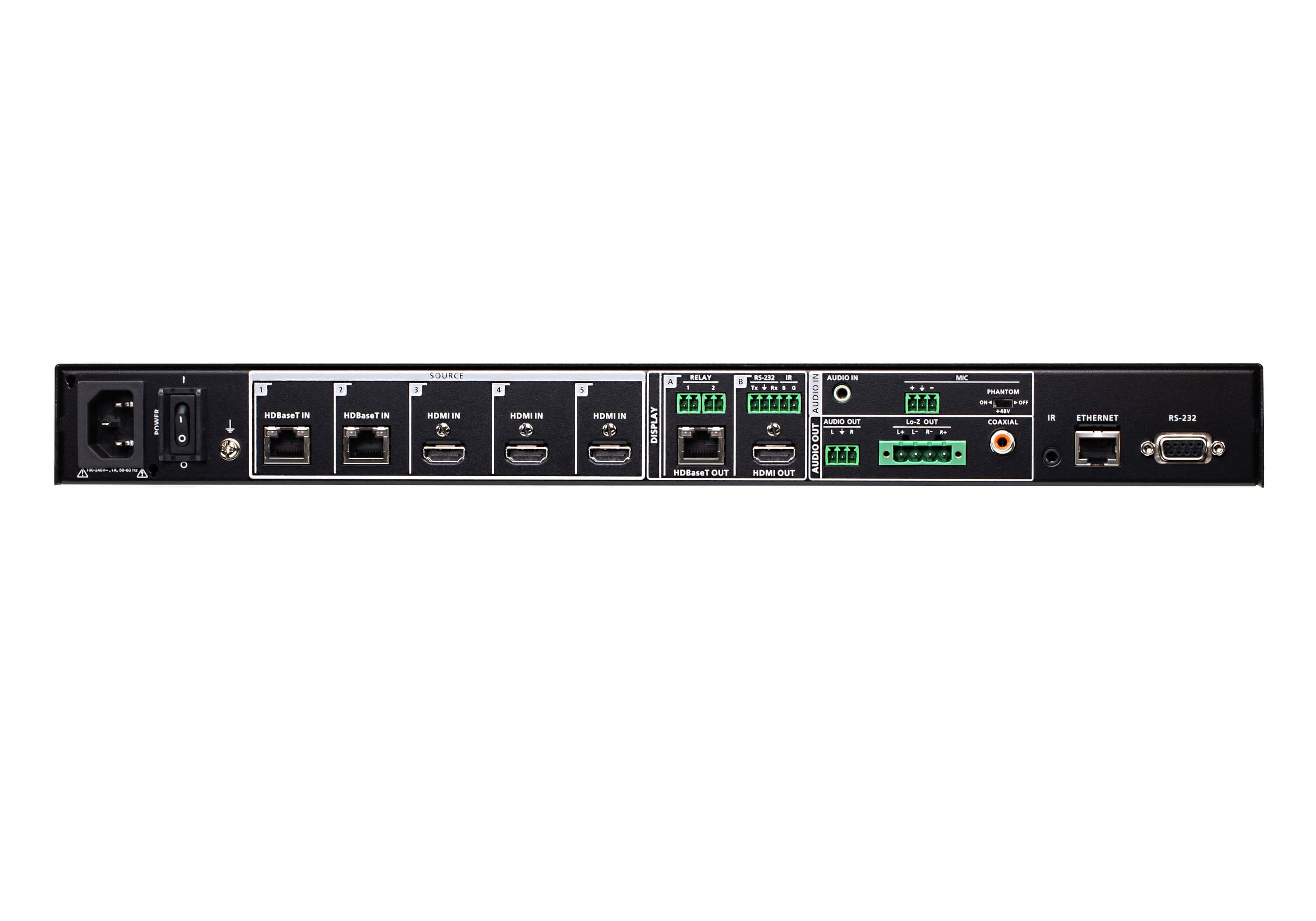 Switch De Presentaciones True 4k Seamless 5 X 2 Con Funciones De Control De Aten