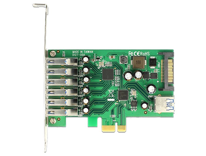 Delock 89377 Tarjeta Pci Expr -> 6x Usb3.0 Ext + 1x Usb3.0 Int +Lowpro
