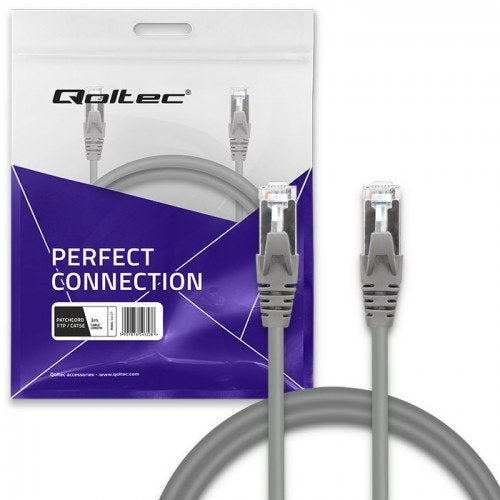 EAN 5901878545288 - Qoltec 54528 cable de red Gris 3 m Cat5e F/UTP (FTP) imagen 2