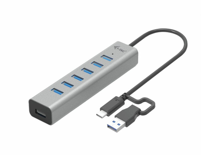 EAN 8595611705809 - i-tec C31HUBMETAL703 hub de interfaz USB 3.2 Gen 1 (3.1 Gen 1) Type-C 5000 Mbit/s Gris imagen 1
