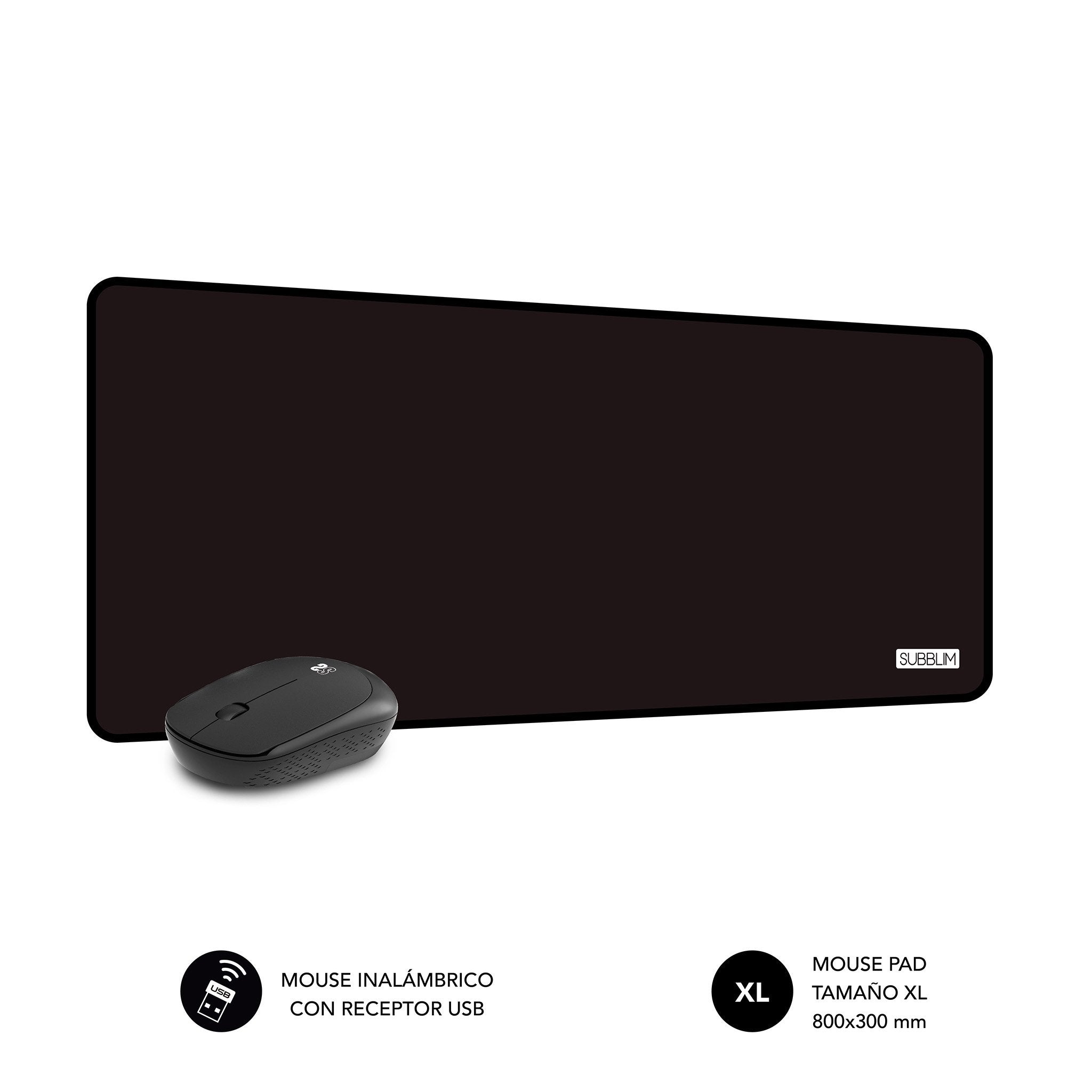 EAN 8436586742850 - SUBBLIM SUBMP-03HP001 alfombrilla para ratón Negro imagen 2