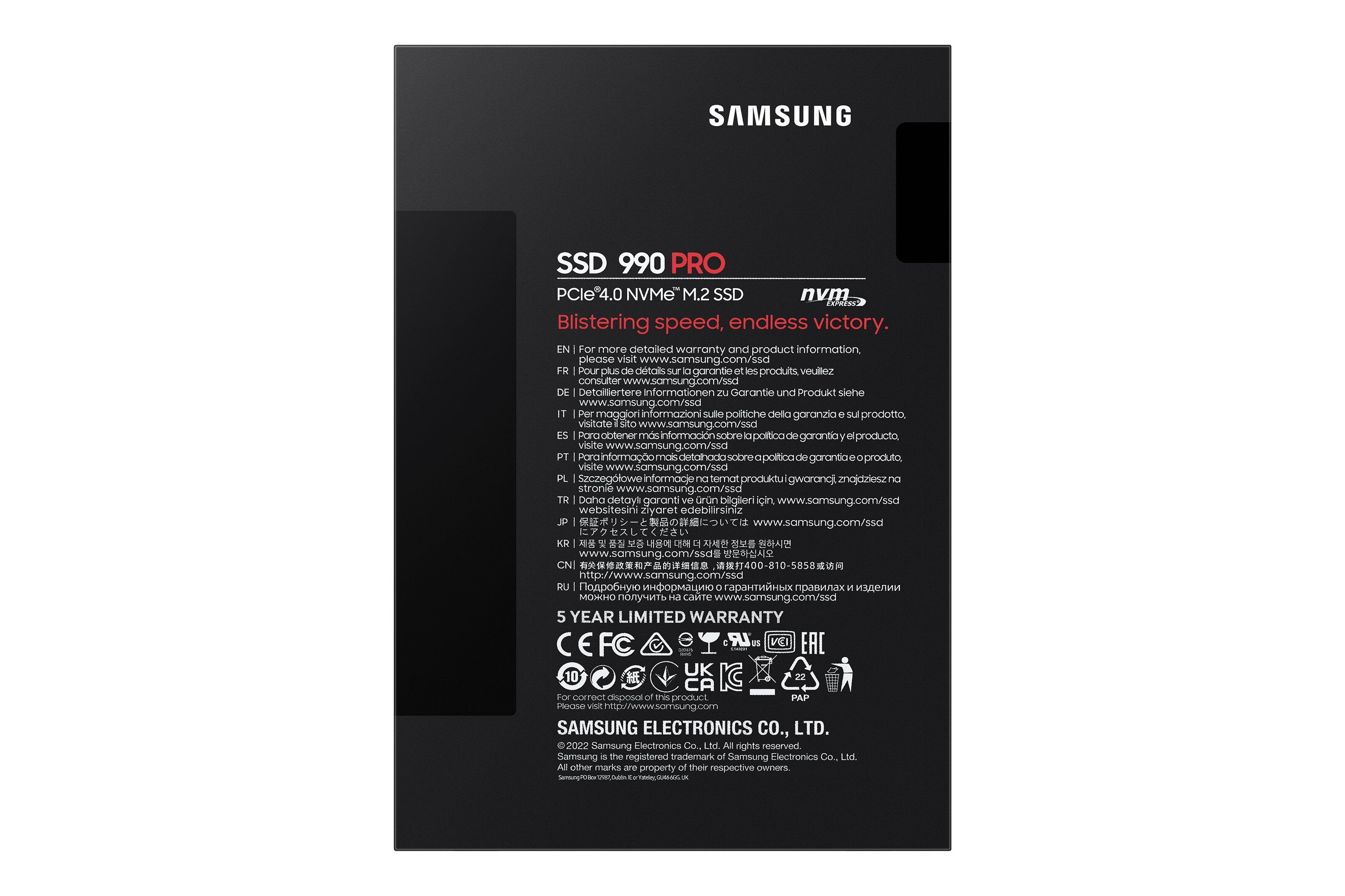 EAN 8806094947205 - Samsung 990 PRO 4 TB M.2 PCI Express 4.0 NVMe V-NAND MLC imagen 6